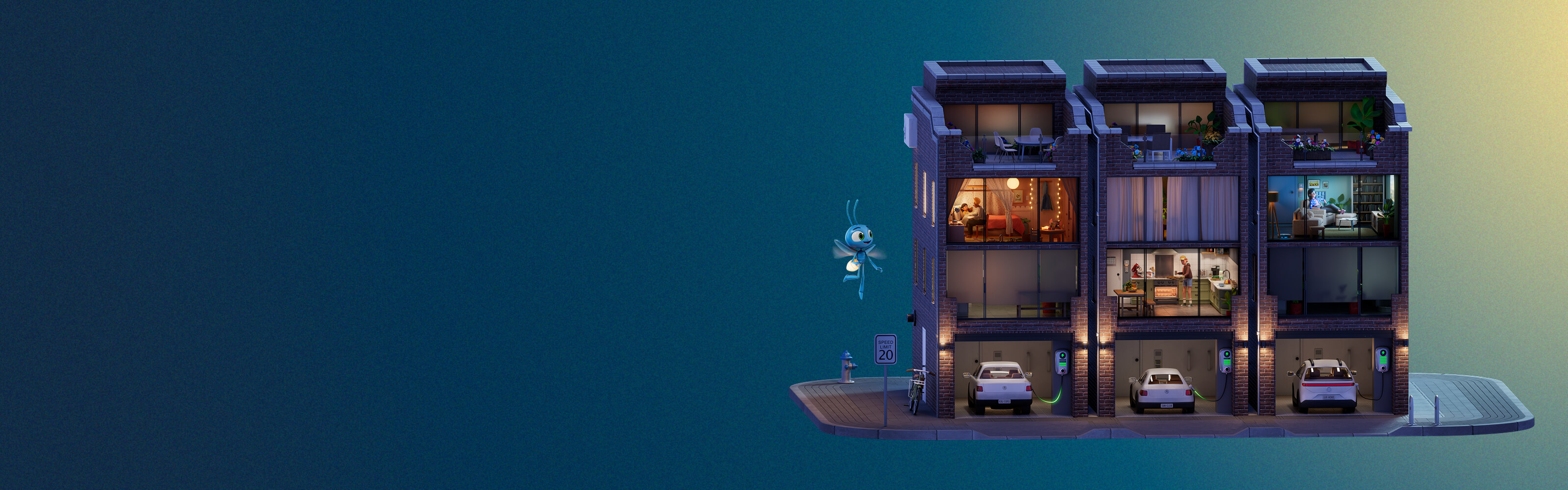 Get clean electricity 
that's free at night.