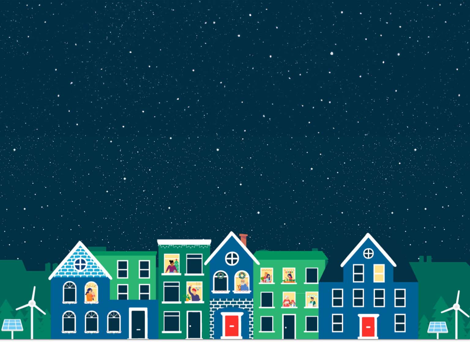 Power the HOLIDAYS with 100% clean electricity.