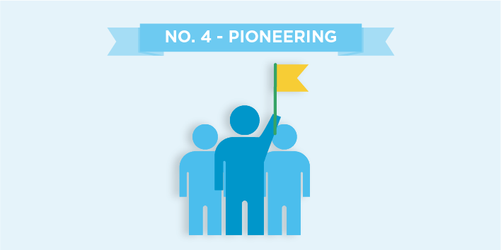 Brand pillar 4: Displaying iconography for pioneering