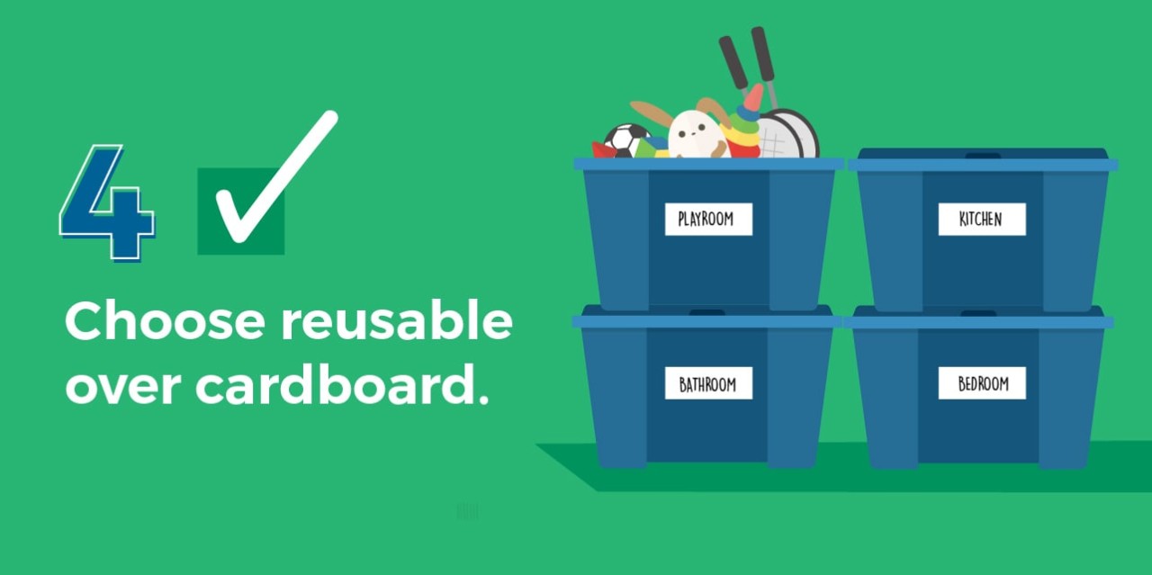 Choose reusable over cardboard.