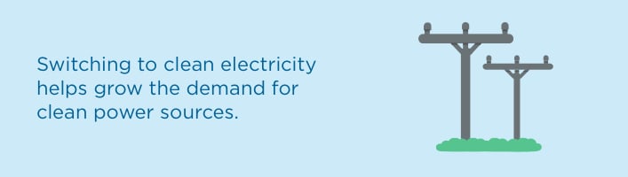 Swiching to clean electricity