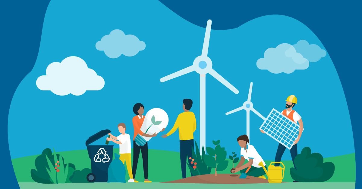 Expand your green efforts to your community illustration