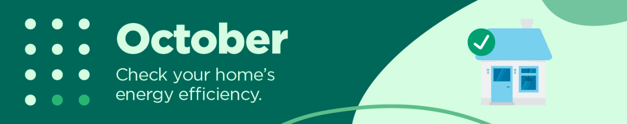 October: Check your home's energy efficiency.