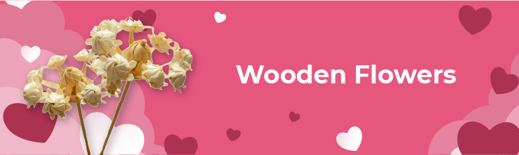 Wooden flowers