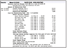Image of front of Central Hudson bill
