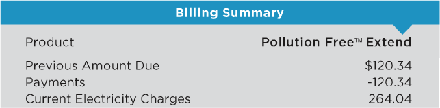 Bill Summary Example 